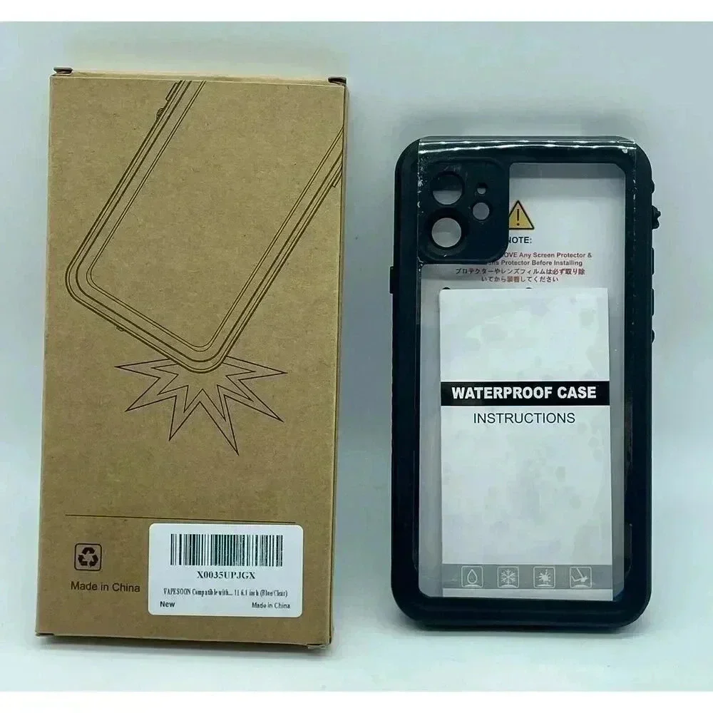 Waterproof Case For iPhone 11‎ 6.1” Built-in Screen Protector Full-Body Rugged